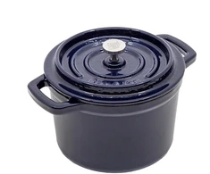 Sourcing Emaliuotas ketaus mini puodas, mėlynas, 0,65 l.
