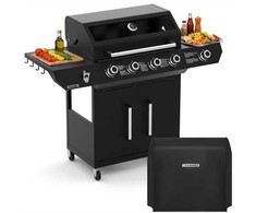 Gas grill 4+1 17kW Varen Juodas 5.0 Kaminer