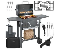 Grill Kaminer Sodo kepsninė su dangčiu 105x110x50cm Krosnelės