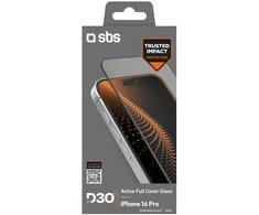 SBS Apsauginis stiklas D3O su rėmeliu Apple iPhone 16 Pro