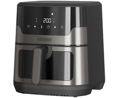 Gruzdintuvė Black &amp; Decker juodas+decker Juodas &amp; Decker BXAF8001E 1700 W 8 L oil-free deep fryer, juodas