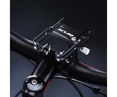 GUB bike holder for mobile phone + silicone bandage P10 Aliuminio juodas