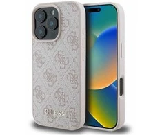 Guess 4G Classic Apple iPhone 16 Pro Max - dėklas telefonui rožinės spalvos