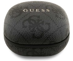 Guess PU 4G Metal Logo ENC TWS belaidės ausinės juodos spalvos