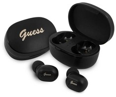 GUESS belaidės ausinės bluetooth TWS + docking station GUTWST30BK juodas