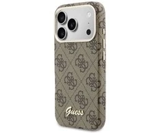 Dėklas GUESS case for IPHONE 17 Pro Max compatible with MagSafe GUHMP17X5P4FWMSW (PU FW 4G Script) ruda