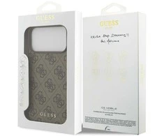 Guess 4G Classic - dėklas skirtas Apple iPhone 17 Pro Max ruda