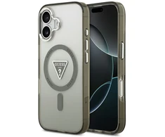 Guess IML Gradient Triangle Logo MagSafe dėklas skirtas Apple iPhone 17 khaki