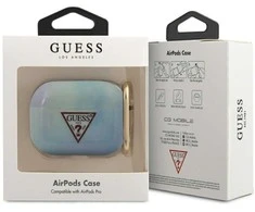 Guess GUACAPTPUMCGC02 AirPods Pro dėklas mėlynos spalvos Tie &amp; Dye Collection