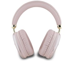 Ausinės Guess Bluetooth 5.3 Metallic Triangle Logo rožinės spalvos