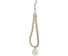 Guess GUSTSAS4P virvelė telefonui rožinės spalvos Chain Metal 4G Charm