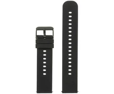 Pacific U27 rubber watch strap - juodas/juodas - 20mm