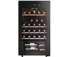 Haier Wine Bank 50 Serie 3 HWS34GGH1 Kompresorinis vyno aušintuvas Laisvai pastatomas Juodas 34 buteliai