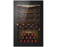 Haier Wine Bank 50 Serie 3 HWS49GAE Kompresorinis vyno aušintuvas Laisvai pastatomas Juodas 49 buteliai