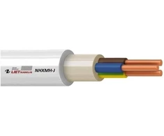 Halogen-free cable Lietkabelis NHXMH-J. 3 x 2.5mm². baltas