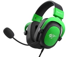 Havit H2002d Ausinės su laidu su lankeliu ant galvos Gaming Juodas, Žalias