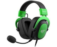 Havit H2002d Ausinės su laidu su lankeliu ant galvos Gaming Juodas, Žalias