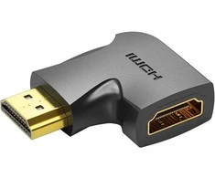 Vention HDMI 90℃ kampinis adapteris 4K 60Hz - Juodas