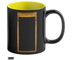 Cenega Heat Reveal Mug Good Loot Cyberpunk 2077 Game Art Chronicles - Judy &amp; Gustav Klimt 450 ml Juodas, Geltona
