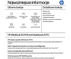 Nešiojamas kompiuteris HP EliteBook 6 G1i 16 - Ultra 5 225U | 16" | 24GB | 512GB | W11P