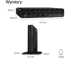 Hewlett Packard (HP) HP EliteDesk 8 Mini G2i AI Ultra 5 322 16GB DDR5 5600 SSD512 Intel Graphics W11Pro 3Y OnSite