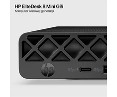 Hewlett Packard (HP) HP EliteDesk 8 Mini G2i Desktop Next Gen AI PC Copilot+ PC Intel Core Ultra 7 356H 16 GB DDR5-SDRAM 512 GB SSD Windows 11 Pro Mini PC