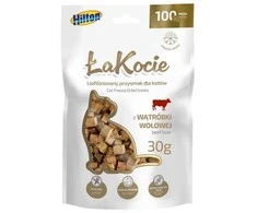 HILTON ŁaKocie liofilizuotos jautienos kepenėlės katėms – skanėstai – 30 g