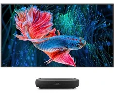 Projektorius Hisense 120L9HA projection TV Ultra short throw projector 3000 ANSI lumens DLP UHD 4K (3840x2160) Juodas, Dark Pilkas