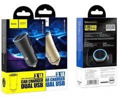 HOCO automobilinis pakrovejas 2 x USB 3.1A Z30 juodas