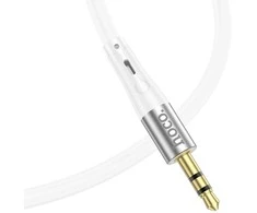Kabelis AUX Jack 3,5 mm - Lightning Hoco 1 m UPA22 baltas