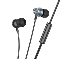 Wire ausinės Jack 3,5 mm Hoco M110 metal pilka