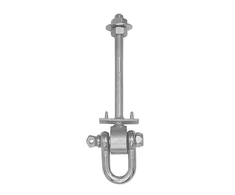 Kabliukas Domax MHD120 8855, pilka, 120 mm x 12 mm