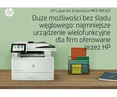 Hewlett Packard (HP) HP LaserJet Enterprise MFP M430f AIO All-in-One Spausdintuvas - A4 Mono lazerinis, Spausdinti/Kopijuoti/Dual-Side Scan/Faksas, Automatinis dokumentų tiektuvas, Auto-Duplex, LAN, 38ppm, 900-4800 pages per mėnuo (pakeičia M521f / M521dn)