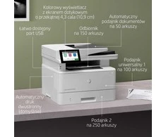 Hewlett Packard (HP) HP LaserJet Enterprise MFP M430f AIO All-in-One Spausdintuvas - A4 Mono lazerinis, Spausdinti/Kopijuoti/Dual-Side Scan/Faksas, Automatinis dokumentų tiektuvas, Auto-Duplex, LAN, 38ppm, 900-4800 pages per mėnuo (pakeičia M521f / M521dn)