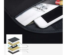 Hurtel Anti-theft dėklas skirtas Car Keys Phone Radio Blocking Faraday Box Faraday Cage 20cm x 11cm juodos spalvos