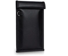 Hurtel Fireproof RFID Phone Case OTN-27 with Signal Blocker 27x12.3 cm - Juodas