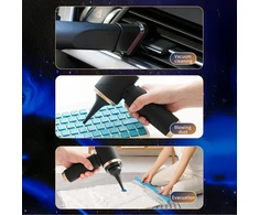 Dulkių siurblys Hurtel Mini Foldable Handheld Car Vacuum Cleaner with Blower Function - Juodas