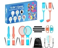 Hurtel Nintendo Switch 15-in-1 Family Priedas Pack 2 - Oranžinis and Mėlyna Set