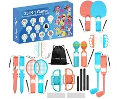Hurtel Nintendo Switch 23-in-1 Family Priedas Pack 2 - Oranžinis and Mėlyna Set