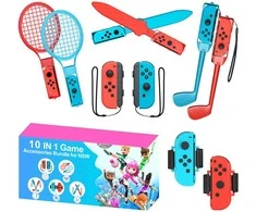 Hurtel Nintendo Switch Sports 10-in-1 Family Priedas Pack - Raudona and Mėlyna