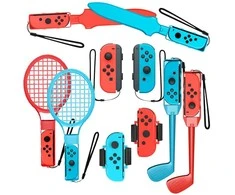 Hurtel Nintendo Switch Sports 10-in-1 Family Priedas Pack - Raudona and Mėlyna