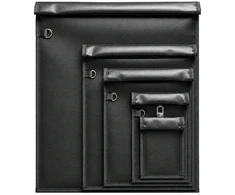 Hurtel Set of 5 Fireproof OTN-5 RFID Signal Blocking Bags - Juodas