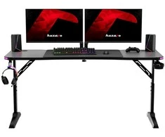 Huzaro Hero 4.6 RGB Juodas Gaming Desk