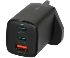 iBOX C-65 Juodas, GaN 65W universalus įkroviklis su JK kištuku