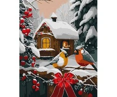 Ideyka Painting by numbers 40x50 cm KHO6534 Snow fairy tale AP0108