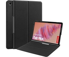 iLike Tri-Fold Plāns Eko-Ādas Statīva Maks Lenovo Tab Plus 11.5'' (2024) TB351FU Melns