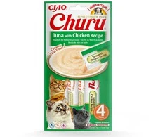 INABA Churu Tunas su vištiena - kačių skanėstai - 4x14 g