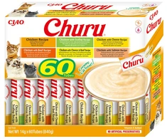 INABA CAT CHURU VARIETIES - vištienos - kačių skanėstai 60 x 14 g