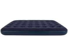 Oem Inflatable double travel mattress with velvet finish + inflating pump 67002 mėlynas