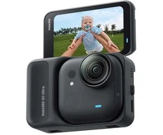 Insta360 GO Ultra Standard Juodas action sports camera 4K Ultra HD 25.4 / 1.28 mm (1 / 1.28") Wi-Fi 52.9 g